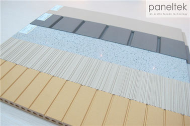 Panele z terakoty o wysokiej wytrzymałości Ceramiczne, wyłożone / ryflowane / płaskie zewnętrzne okładziny ścienne